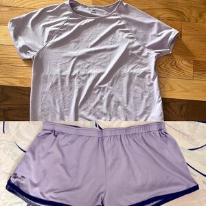 (5 for $15) Under Armour Lavender T-Shirt & Loose Fit Shorts